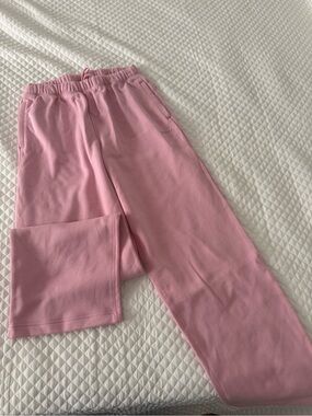 SKIMS
Cotton Fleece Blend Classic
Straight Leg Pants,size S,brand new